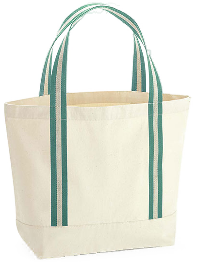 Westford Mill Organic boat bag › Neutral & sage green (WM690) › 4 Colors